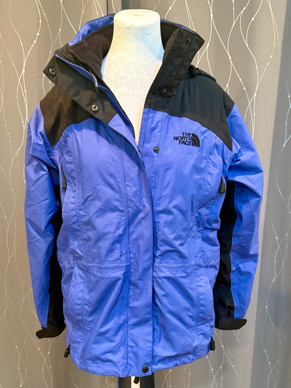Vtg The North Face Women’s Hyvent 2-in-1 Winter Jacket Blue/Purple Sz S
